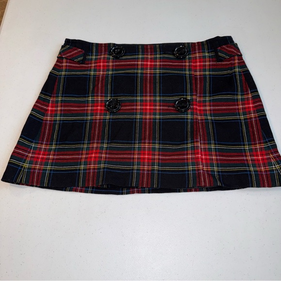 GAP Dresses & Skirts - Gap Skirt Womens Size 6 Red-Black Lined Plaid Schoolgirl Academia Wool